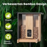 Bamboe Vogelvoederhuis met Camera (54% Korting)