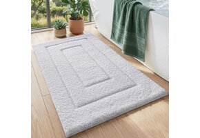 Zachte Antislip Badmat Wit 50x80cm - 28% Korting