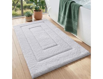 Antislip Badmat 50x80cm Wit - Zacht & Absorberend