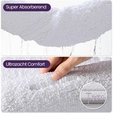 Antislip Badmat 50x80cm Wit - Zacht & Absorberend