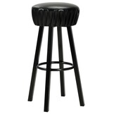VidaXL Barstoelen Kunstleer Zwart (2 stuks) - 34% Korting