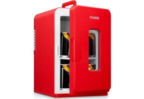 Mini Koelkast 15L Rood - Koelen & Verwarmen (34% Korting)