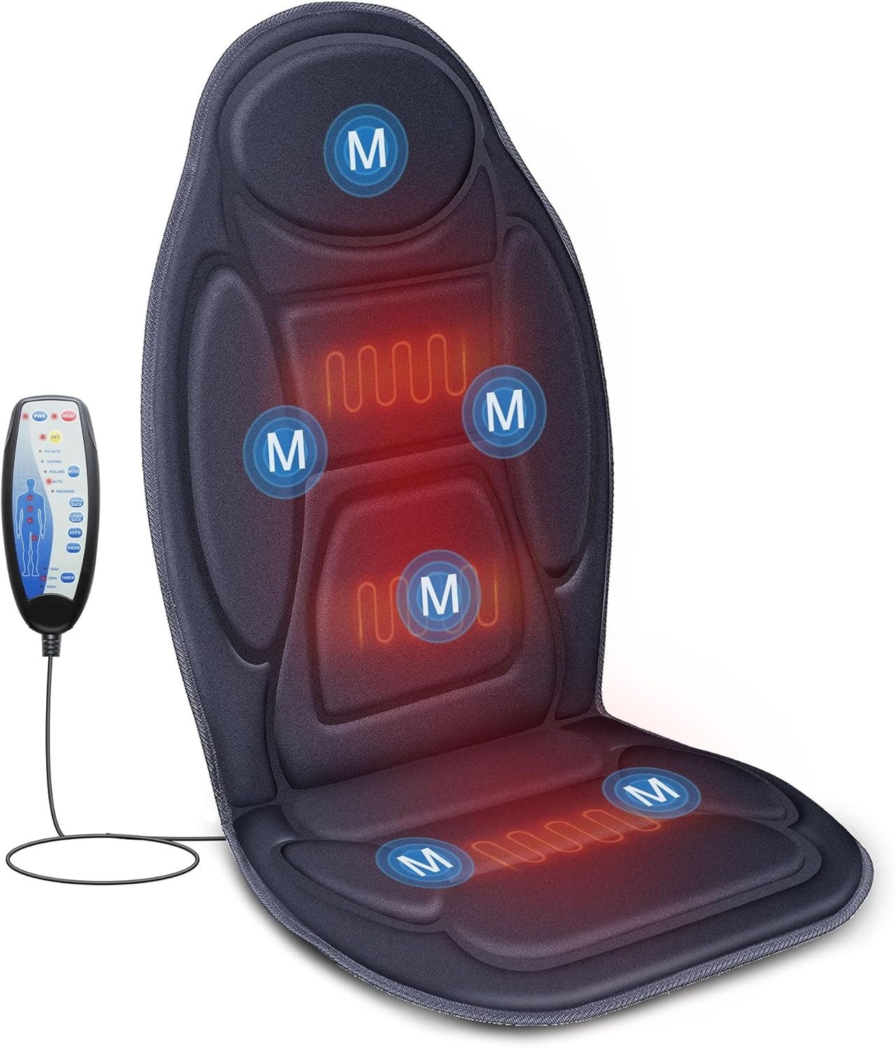 Massagestoelkussen met Warmte & Trillingen (34% Korting)