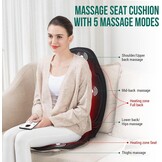 Massagestoelkussen met Warmte & Trillingen (34% Korting)