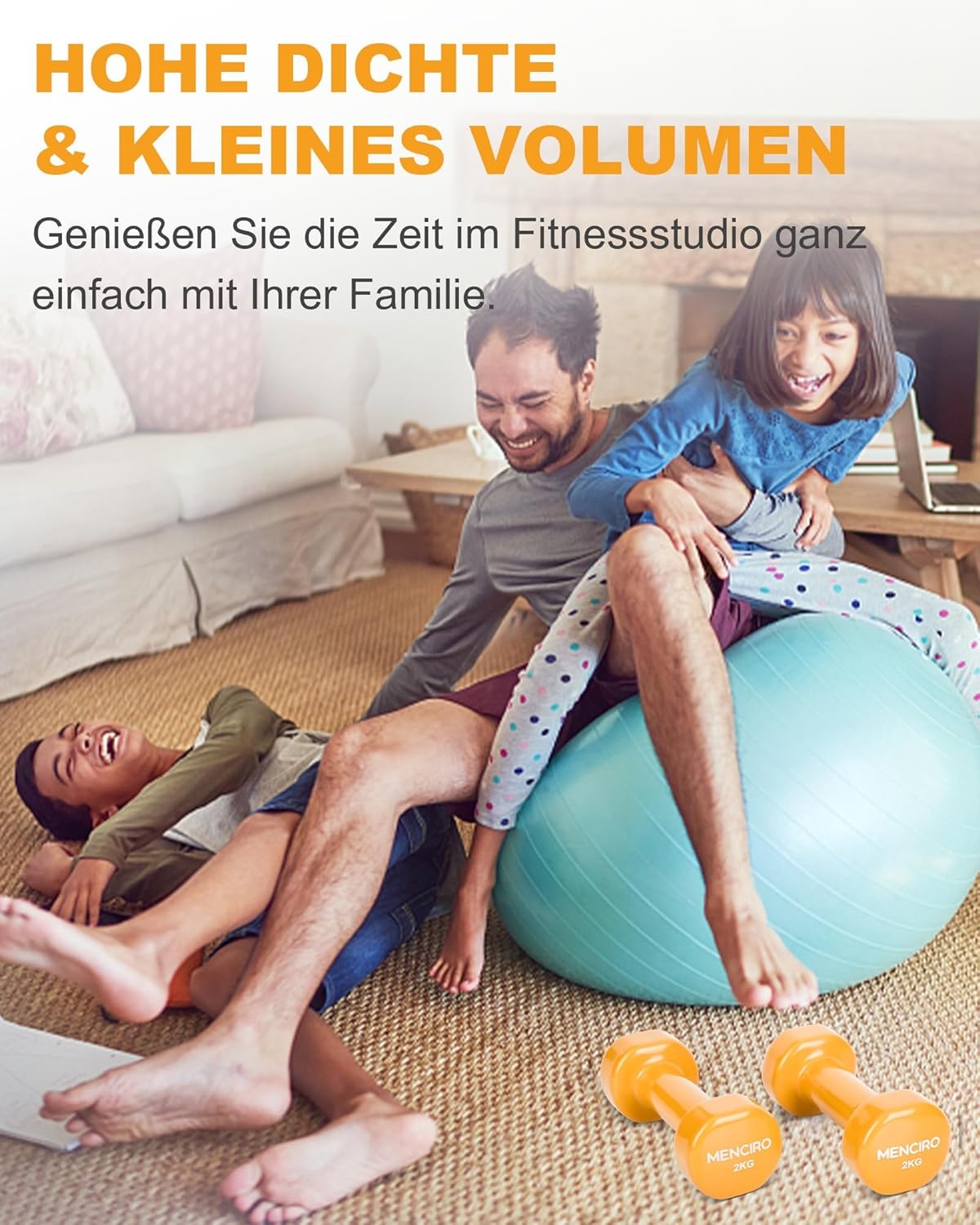 Halterset Gietijzer 2x 2 kg Donkergeel met 32% Korting