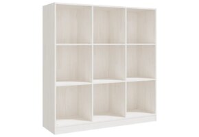 Boekenkast/Kamerscherm Grenenhout Wit - 70% Korting