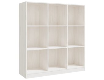 Boekenkast / Kamerscherm Grenenhout Wit (54% Korting)