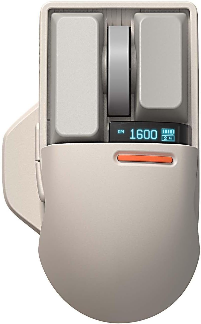 Draadloze Muis 4000 DPI OLED, Bluetooth & USB - 34% Korting