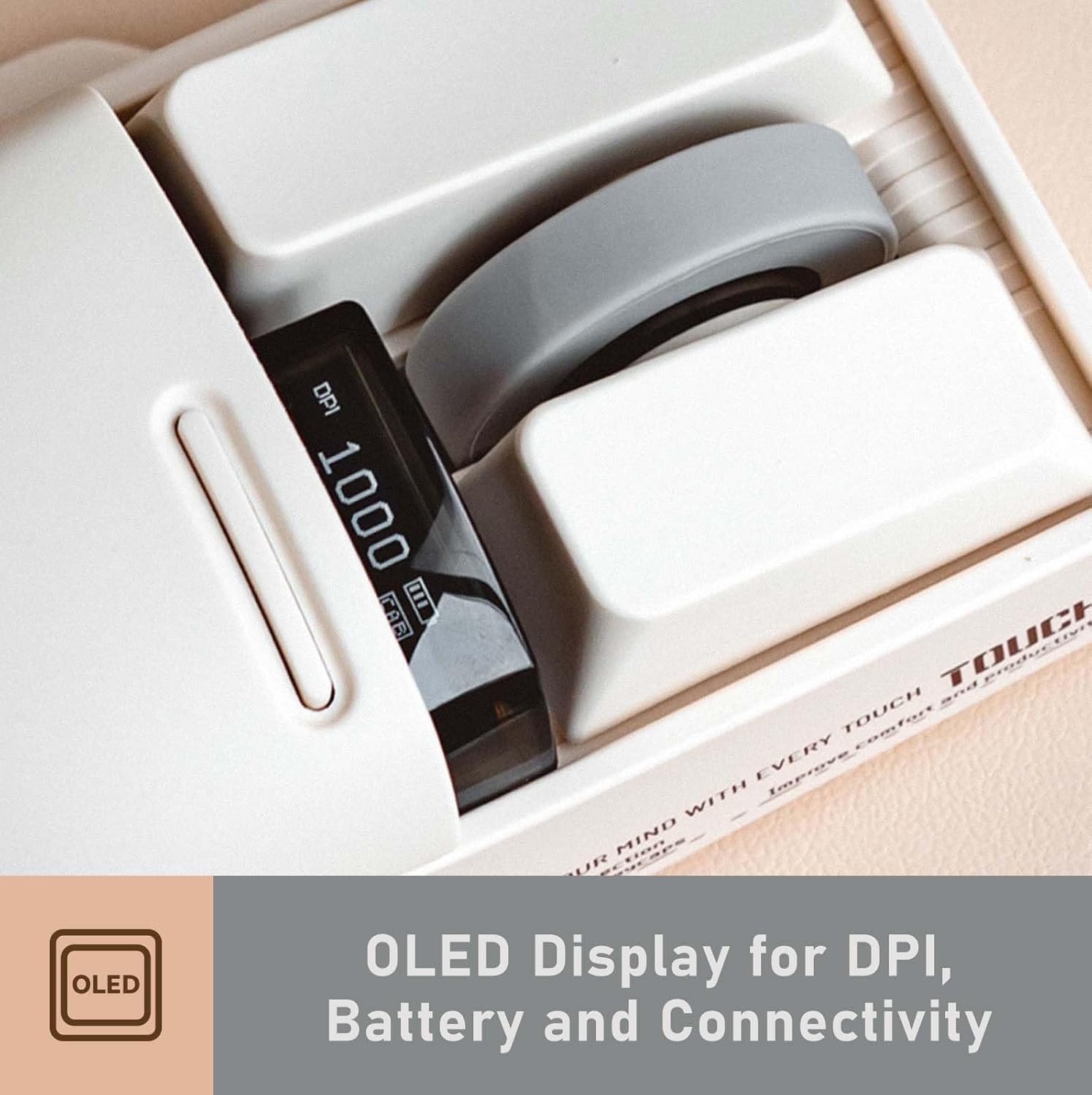Draadloze Muis 4000 DPI OLED, Bluetooth & USB - 34% Korting