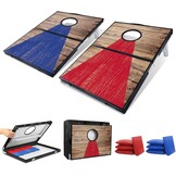 Cornhole Spelset Aluminium Blauw/Rood 3x2 FT - 29% Korting