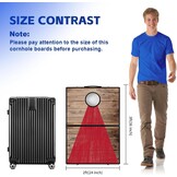 Cornhole Spelset Aluminium Blauw/Rood 3x2 FT - 29% Korting