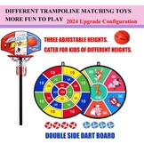 Kindertrampoline 145cm Roze met Basketbalmand - 54% Korting