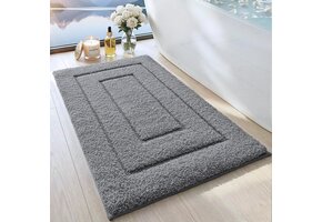 Badmat Grijs 40x60cm | 100% Microvezel | Zacht & Absorberend met 55% Korting