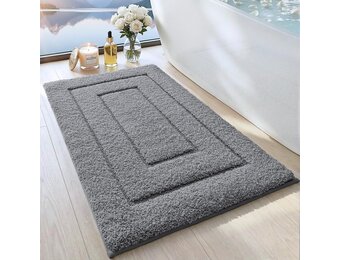Badmat Grijs 40x60 cm - Zacht & Absorberend (27% Korting)