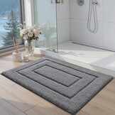 Badmat Grijs 40x60 cm - Zacht & Absorberend (27% Korting)