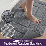 Badmat Grijs 40x60 cm - Zacht & Absorberend (27% Korting)