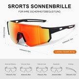 Fietsbril Unisex Gepolariseerd UV400 - Panoramisch Zicht