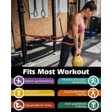 Weerstandsbanden Set (6 stuks) - Krachttraining, Yoga, Pilates | Incl. Deuranker | Tot 77 kg