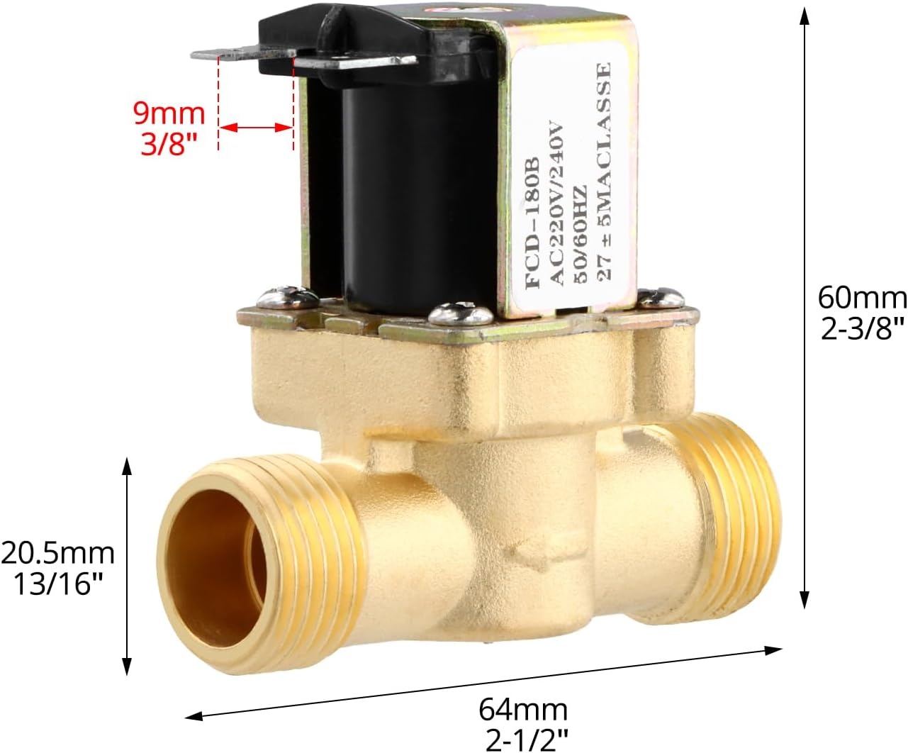 Elektrisch Magneetventiel G1/2" AC 220V - 30% Korting