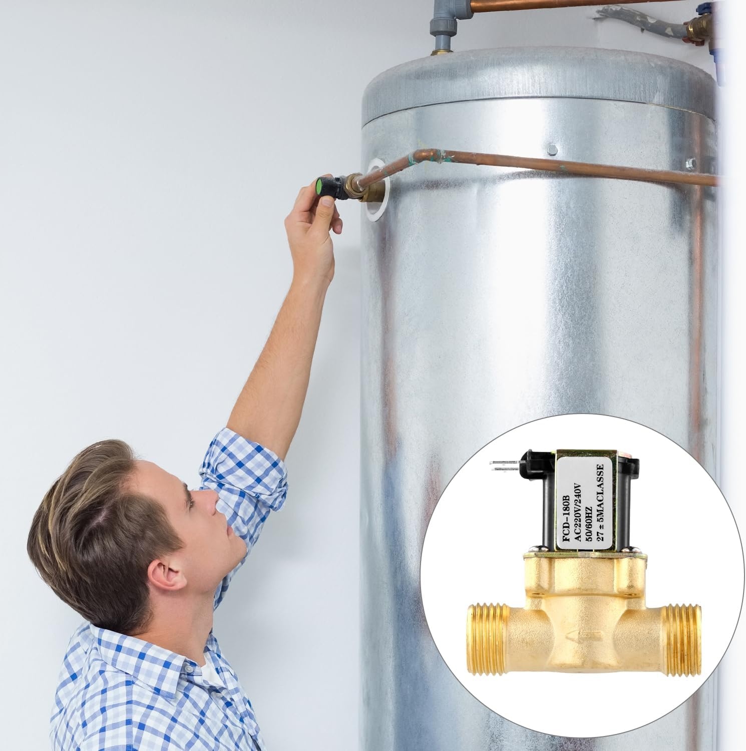 Elektrisch Magneetventiel G1/2" AC 220V - 30% Korting