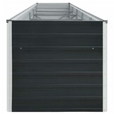 Verhoogde Plantenbak 400x80x45 cm Staal Antraciet - 34% Korting!