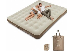 3-Persoons Luchtbed met Ingebouwde Pomp | 213x182x25 cm | 34% Korting