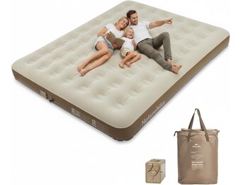 3-Persoons Luchtbed met Ingebouwde Pomp | 213x182x25 cm | 34% Korting