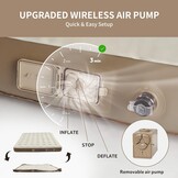 3-Persoons Luchtbed met Ingebouwde Pomp | 213x182x25 cm | 34% Korting