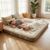 3-Persoons Luchtbed met Ingebouwde Pomp | 213x182x25 cm | 34% Korting