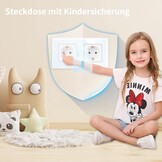 Dubbele Schuko Wandcontactdoos - Gehard Glas - Wit - 33% Korting