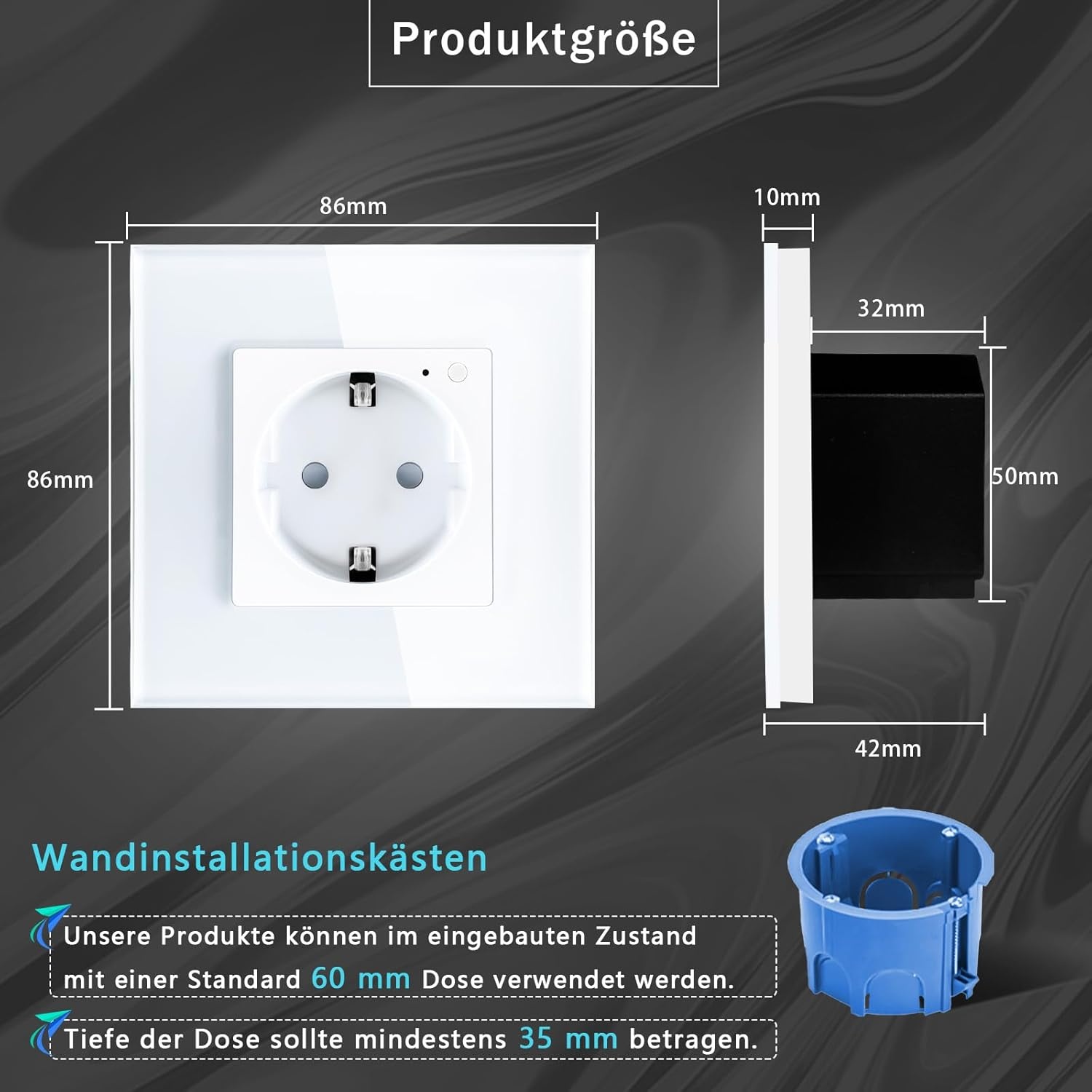 Smart Stopcontact Wit Glas met App & Spraakbesturing (31% korting)