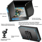 Onderwater Camera Visvinder met 5" IPS Display & Nachtzicht - 54% Korting