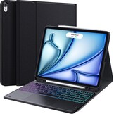 Toetsenbordhoes iPad Air 13" (M2, 2024) met Trackpad & 7-Kleur Verlichting - 29% Korting!