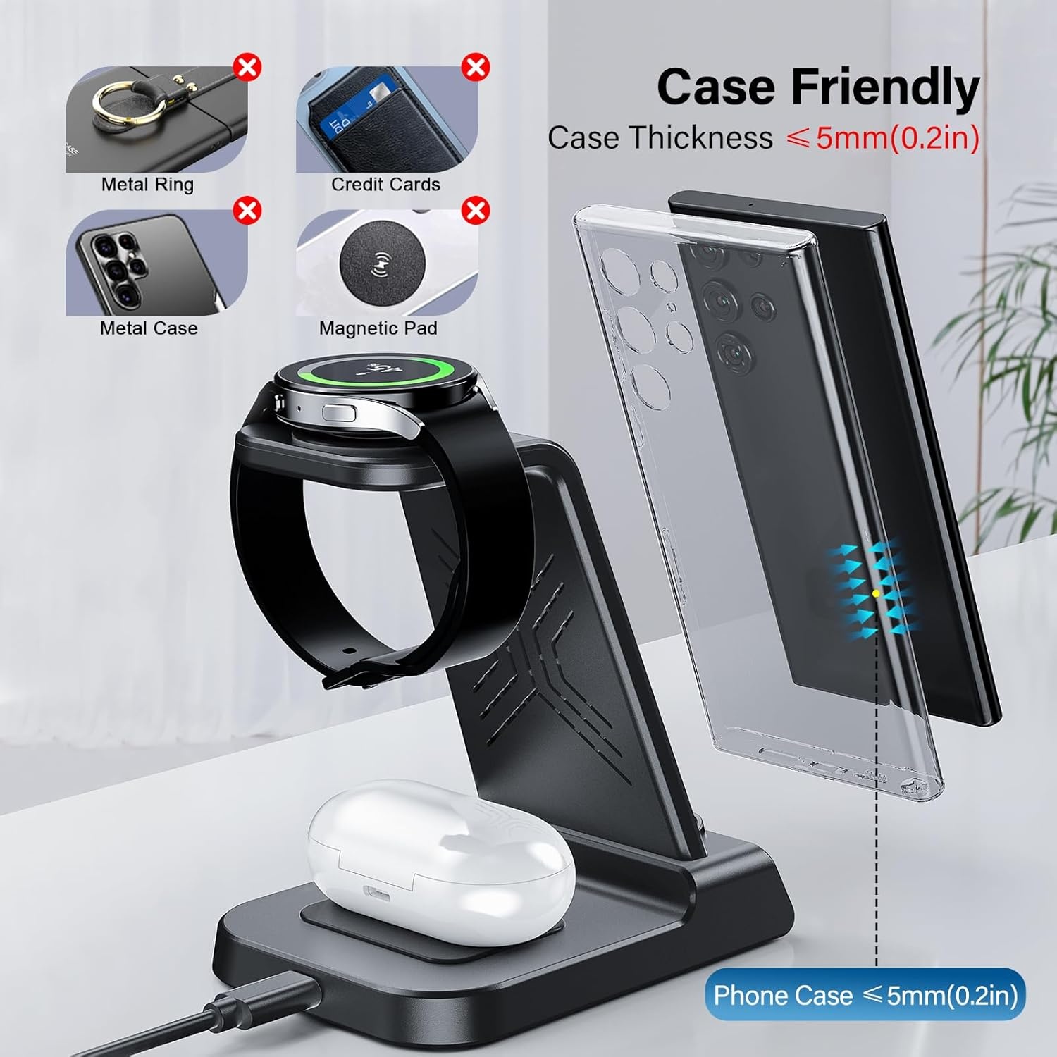 3-in-1 Draadloos Laadstation Samsung Galaxy - 34% Korting