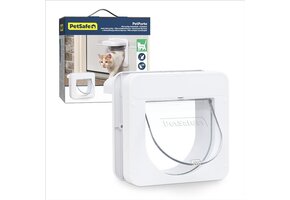 Kattenluik met Microchip Lezer | Max. 7kg | Selectieve Toegang | Wit | 30% Korting
