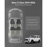 Vloermatten Mercedes G-klasse 2019-2024 | TPE All-Weather Set (77% Korting)