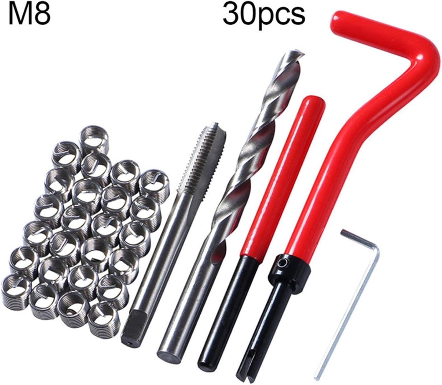 M8 Schroefdraadreparatieset: 30-delig, 30% Korting!
