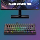 Gaming Toetsenbord & Muis Set: 60% QWERTZ RGB Mechanisch met 7200 DPI Muis (34% Korting!)