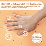 Matrastopper 180x200cm met Koperionen | 10cm dik | H3/H4 | Anti-allergisch