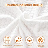 Matrastopper 180x200cm met Koperionen | 10cm dik | H3/H4 | Anti-allergisch