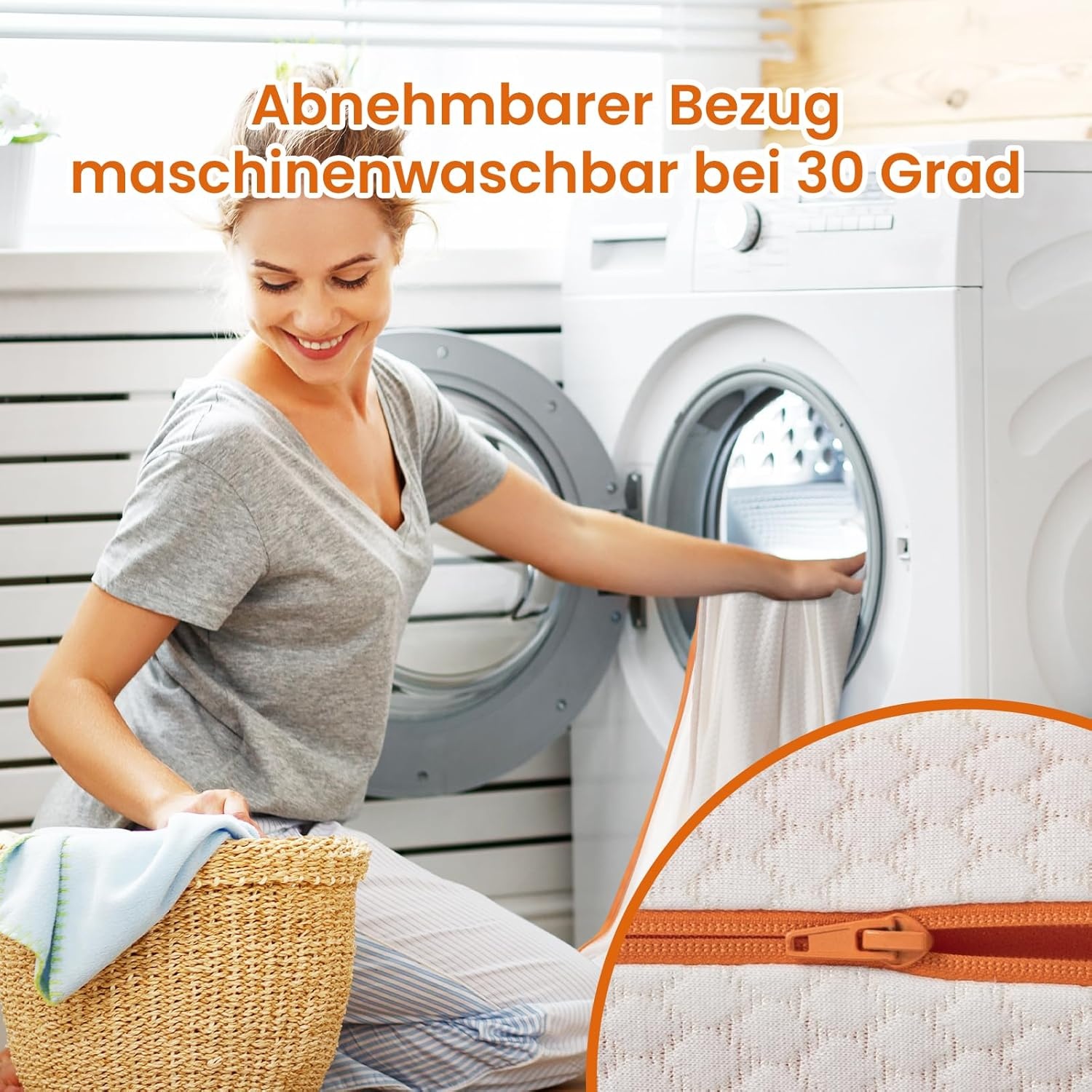 Matrastopper 180x200cm met Koperionen | 10cm dik | H3/H4 | Anti-allergisch