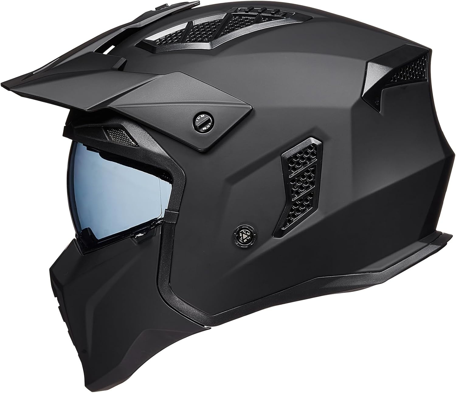 Retro Motorhelm Z302 Mat Zwart 2XL | 35% Korting