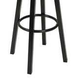 2 Zwarte Kunstleren Barstoelen - Industriële Stijl