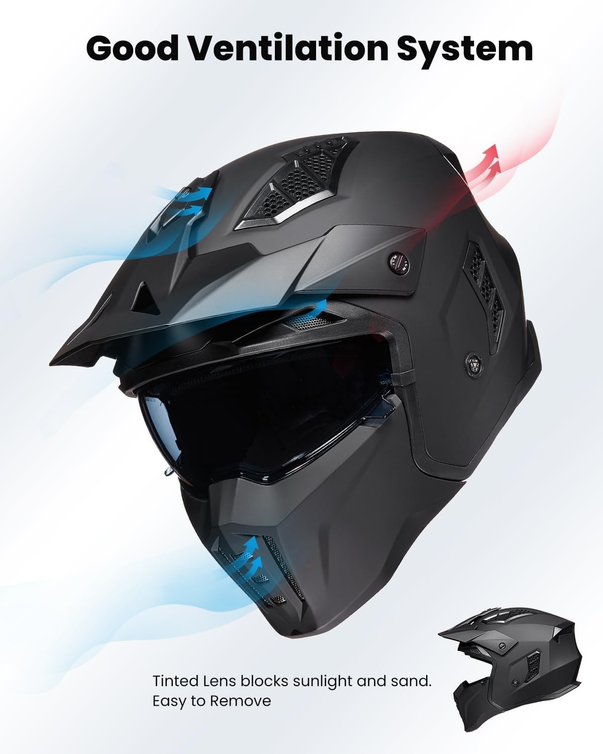 Retro Motorhelm Z302 Mat Zwart 2XL | 35% Korting