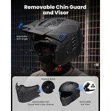 Retro Motorhelm Z302 Mat Zwart 2XL | 35% Korting