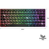 Compact Gaming Toetsenbord TKL AZERTY Semi-Mechanisch Draadloos met 29% Korting