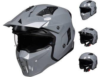 Retro Motorhelm Z302 met Vizier - 35% Korting!