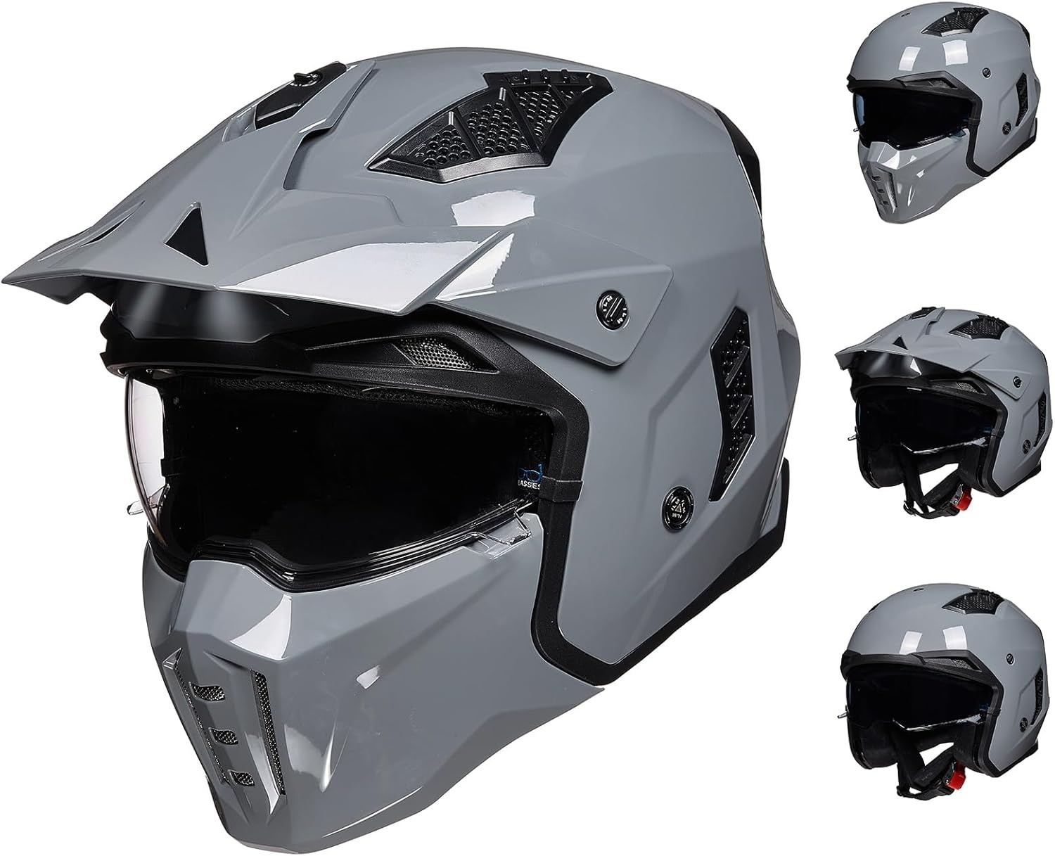 Retro Motorhelm Z302 met Vizier - 35% Korting!