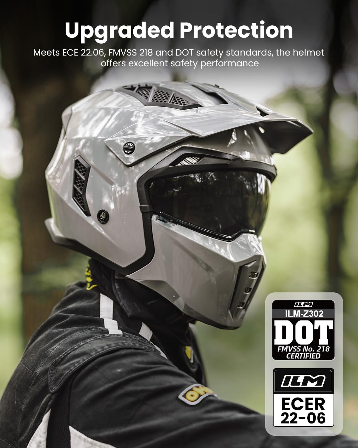 Retro Motorhelm Z302 met Vizier - 35% Korting!
