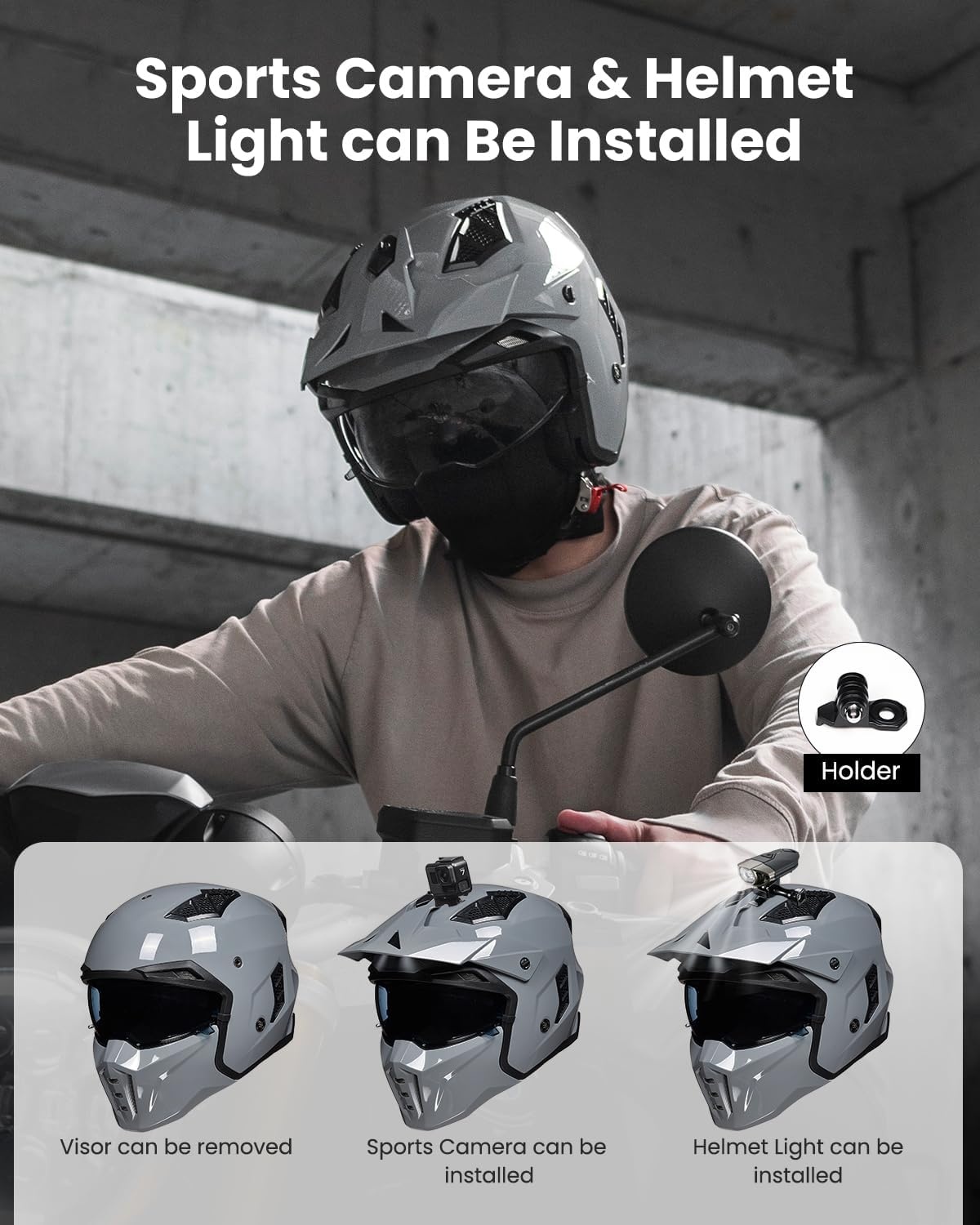 Retro Motorhelm Z302 met Vizier - 35% Korting!